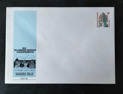 Ganzsache ddr schloss celle - schloss,