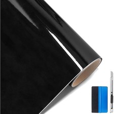 Auto Folie Schwarz Glas Glossy