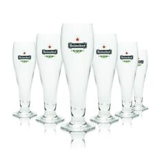 6x Heineken Bier Glas 0,2l