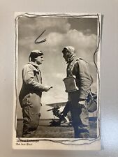 ~1940 alte Foto AK Vor dem Start Pilot Flugzeug Luftwaffe