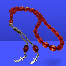 Tesbih Zülfikar SIKMA Kehribar Tespih Arpa BüyükBOY 33er Islamische Gebetskette