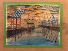 Sonnenuntergang Hamburger