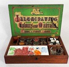 Antiker Künstler Malkasten