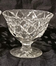 4er Set E&L Edinburgh Kristall Brillantschliff Grob Dessertschalen Art Deco