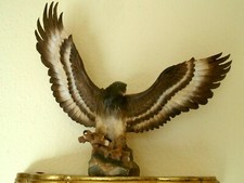 Adler Holzschnitzerei Deko Skulptur Figur 38x32 cm !