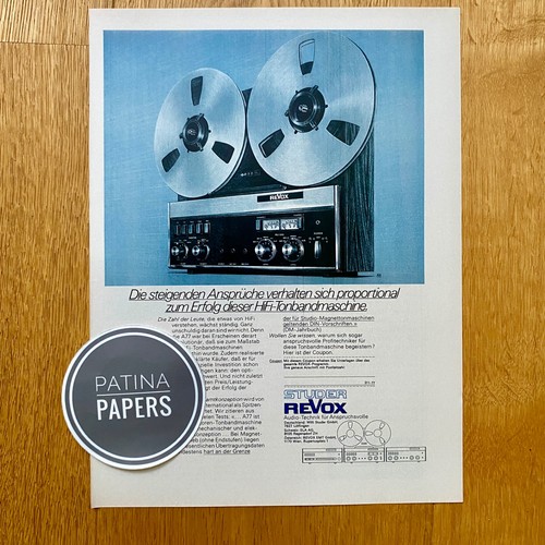 1973 studer revox a77 tonband - 1973,