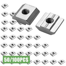 50/100 Nutensteine Gleitmutter Nut6/8 M4/5/6/8 für 20er/30er/40er AluprofiMutter