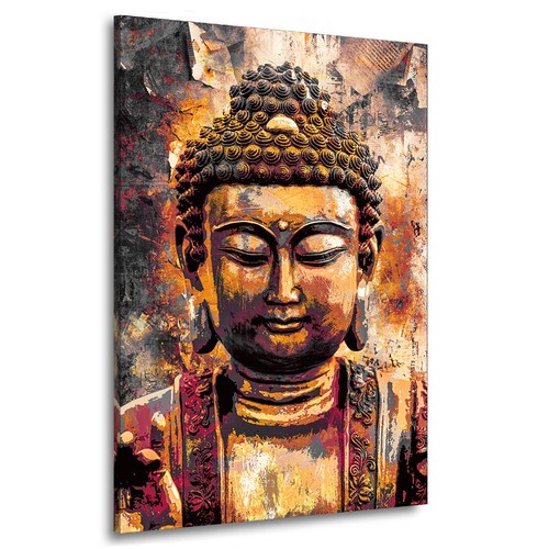 Buddha abstrakt leinwand bild - abstrakt,