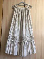 Rokoko Streifen Rock, ungetragen historisch Reenactment Kostüm, Baumwolle, 18.Jh