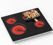 Ceranfeld 6700W 4 Zonen Einbau Elektrokochfeld, Touch Cont, Infrarotheizung