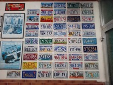 Sammlung 50 USA Kennzeichen aller Staten, alles Originale