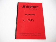 Schäffer 3045 Lader Hoflader Modell 2000 Ersatzteilliste Ersatzteilkatalog 2001