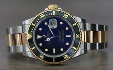 Rolex Submariner Date 16803 LC100 Erstkaufrechnung Stahl Gold Fullset Top