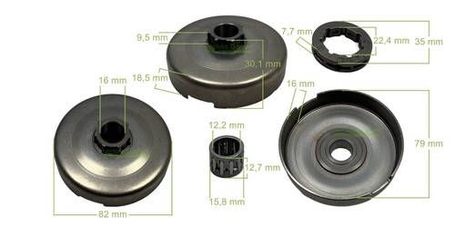 Kettensäge ringkettenrad - ringkettenrad, 3/8"