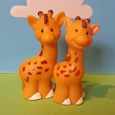Fisher Price Little People 2 Giraffen Zoo Noahs Arche männliche & weibliche Tiere
