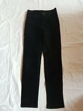 Gipsy Leder Jeans Hose Pants XS high waist skinny schwarz vintage oldschool