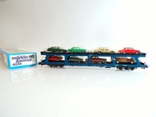Märklin H0 4234 Autotransportwagen Autoreisezug mit 8 PKW´s der DB in OVP BH1513