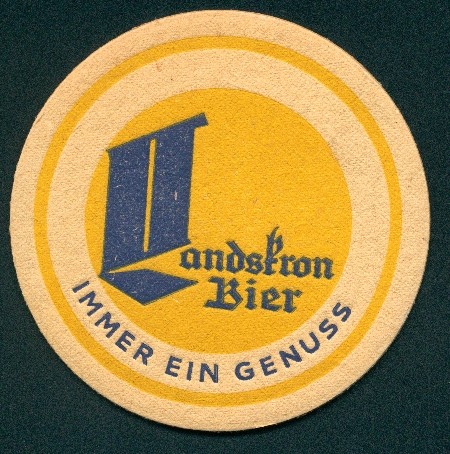 Bierdeckel landskron bier - bierdeckel,