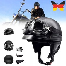 Retro helm halbschale brille - retro,