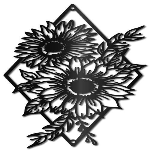 Sonnenblumen wanddekoration - sonnenblumen,