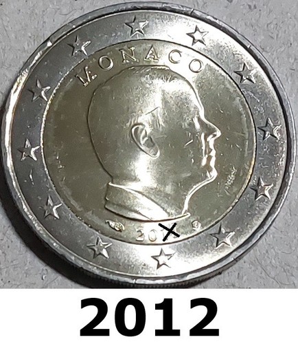 Monaco 2 euros kursmünzen - 2,