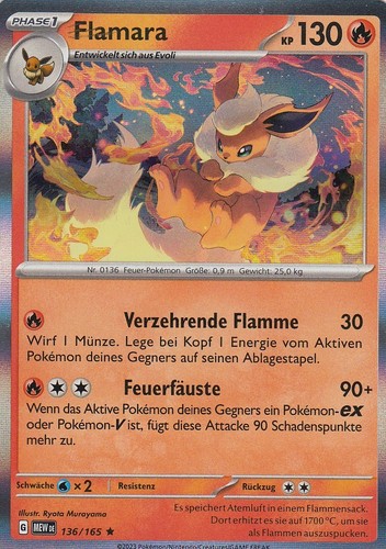 Flamara 136 165 holo - flamara, 136/165