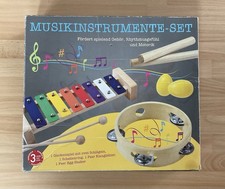 Musikinstrumente - Set, Glockenspiel, Schellenring, 2 Klanghölzer, 2 Egg Shaker