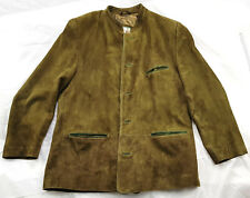 Meindl Trachten Luxus-Leder-Janker Sämisch gegerbtes Hirschleder Gr.60 XXXXL