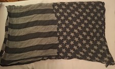 Schal Tuch Dreieckstuch schwarz grau Sterne Streifen