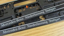 2x KFZ-Kennzeichenhalter Mercedes-Benz Stuttgart