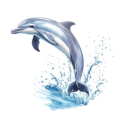 Wandtattoo Aufkleber  Delphin