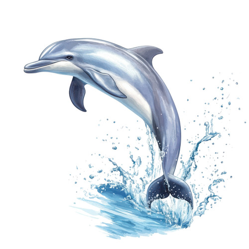 Wandtattoo aufkleber delphin - wandtattoo,