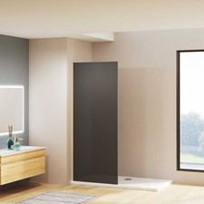 Walk in 8mm Rauchglas NANO ESG Glas Duschabtrennung Duschwand Duschkabine Dusche