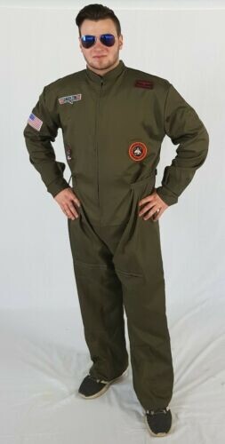 Pilot overall herrenkostüm - pilot,