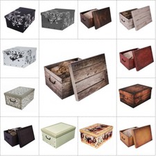 XXL Dekokarton Geschenkkarton Karton Box Stapelbox Lagerbox Kiste 40 Liter TOP