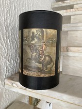 Papierkorb/Büro/Vintage/Holz/Leder-Look/