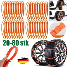20-80X Anti-Rutsch Schneekette Schnee Eis Kette Anfahrhilfe Reifenkette Auto PKW