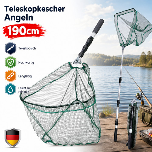Teleskopkescher angelkescher - teleskopkescher,