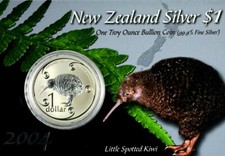 Sibermünzen 1oz Kiwi 2004-2023