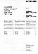 Grundig - TV Schaltbild - CUC