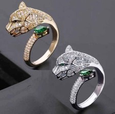Ring 24K. vergoldete Panther
