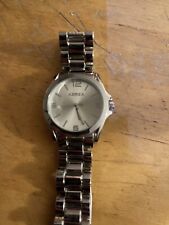 Azoza Herrenarmbanduhr32mmSilbres Mineralglasgehäuse mit Edelstahlarmband