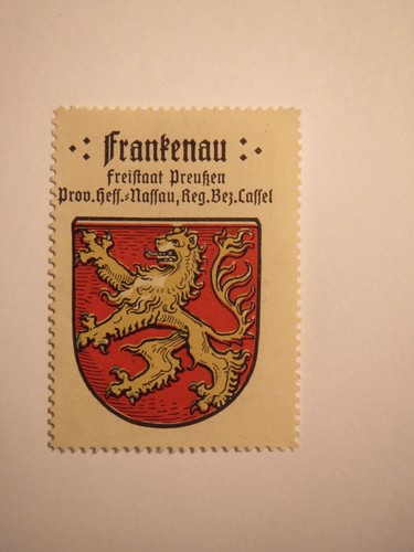 Frankenau reklamemarke - frankenau,