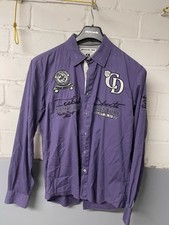 Camp David Langarm Regular Fit Hemd Lila Gr. L