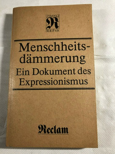 Menschheits dammerung ein - menschheits-dammerung,