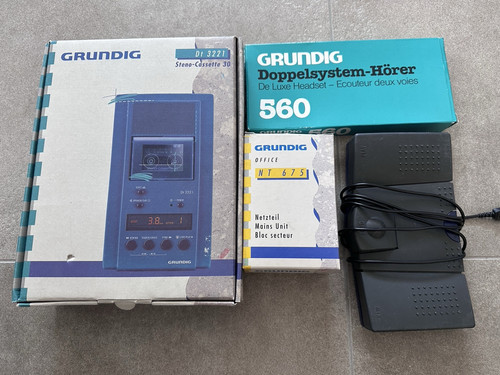 Grundig 3221 steno cassette - grundig, dt-3221