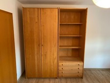 2 Kleiderschränke + Regal von Breitschopf Erle Massiv geölt, Vollholz Biomöbel