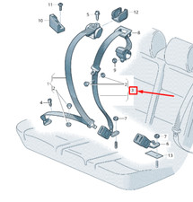 Seat Leon 5F Sicherheitsgurt