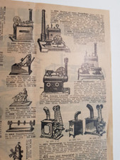 Dampfmaschine Kinematograph Flugzeug Katalog Emil Jansen Solingen 1932