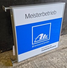 Werbeschild Außen Reklame Firmenschild Fassade 81x81x12 cm